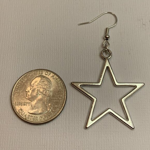 Dallas Cowboy Earrings, Star Earring, Gift Idea, Sports Earring, Science Earring - Picture 3 of 5